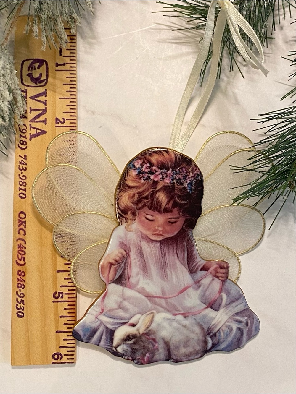 “Loving Kindness” Ceramic Ornament The Bradford Exchange Heaven’s Little Angels - Picture 4 of 4
